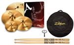 Zildjian A Series Value Added Cymbal Set with 18" Crash 400th Anniversary Pak Front View